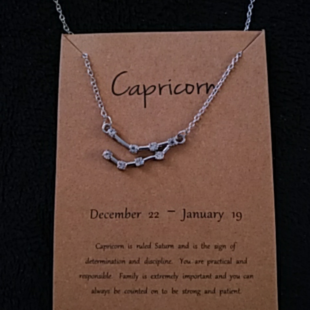 New - Necklace - Zodiac sign - Capricorn